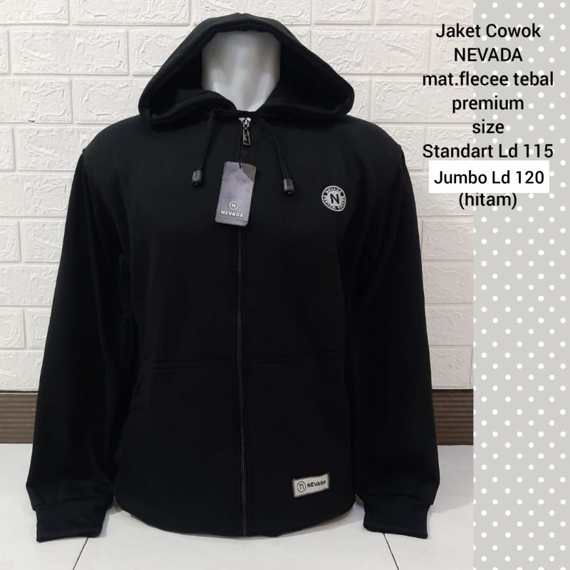 JAKET OVERSIZE NEVADA ZIPPER POLOS/HOODIE NEVADA JUMBO