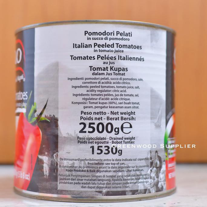 

CIAO ITALIAN CHOPPED TOMATO / WHOLE PEELED TOMATO - 2550G (PREMIUM)