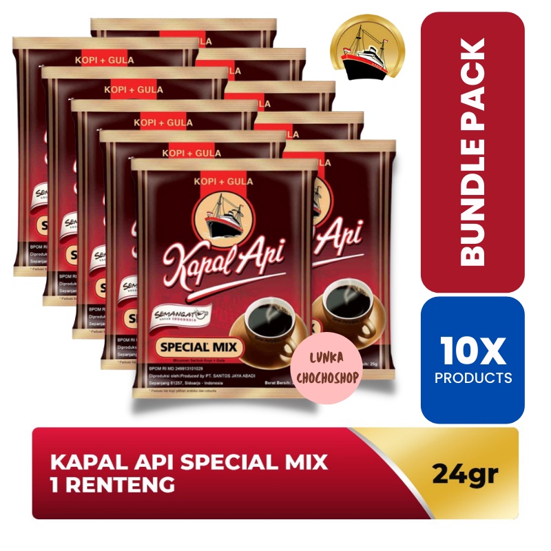 

Kapal Api Special Mix Kopi Hitam isi 10 x 24 gr