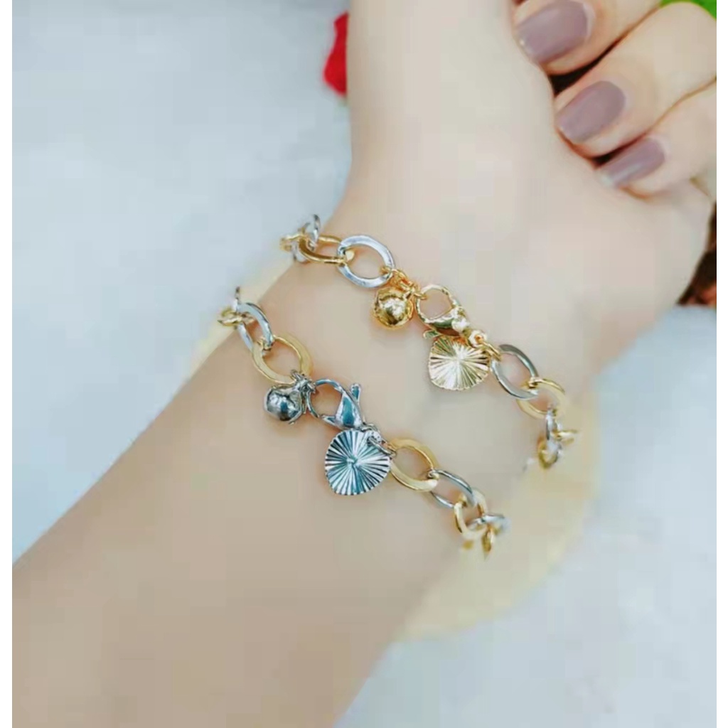 Gelang Xuping Rantai Polos Lapis Emas Perhiasan Fashion L60