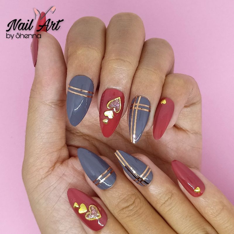 SA- Kuku Palsu / Nail Art by Shenna Wedding box homemade custom