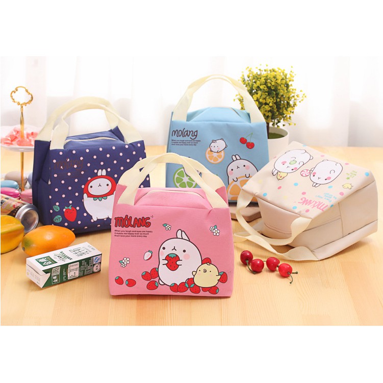 Tas Bekal Makanan Anak Karakter Molang Tahan Panas Lunch Bag