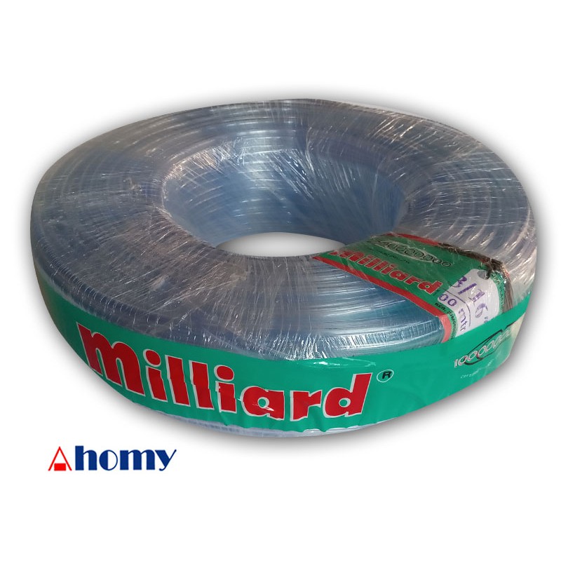 1 roll selang transparan (TR) 3/16 pvc milliard 100m / 1 roll