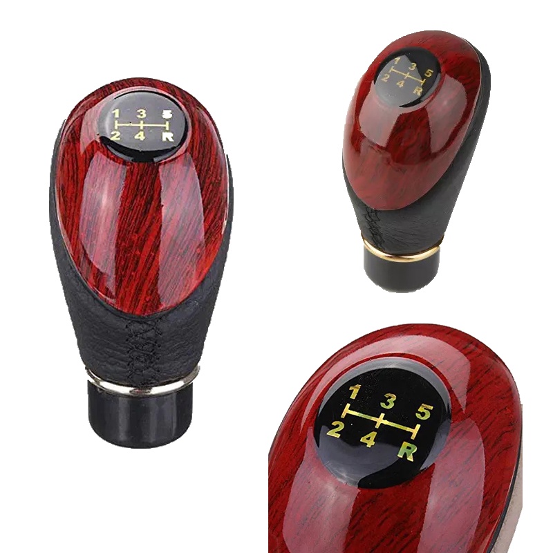 Kayu Type R Tuas Gigi Perseneling Transmisi Mobil Manual/Knob Tuas Perseneling Manual Untuk Mobil Universal/Shift Knob Universal Knop Gear Knob Kayu Type R Tuas Gigi Perseneling Transmisi Mobil Manual