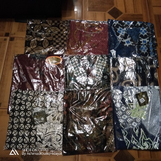 M-l-xl-xxl Batik Tunik Wanita Asj Sa Hrb026 Kenongo Pekalongan Sogan Tulis