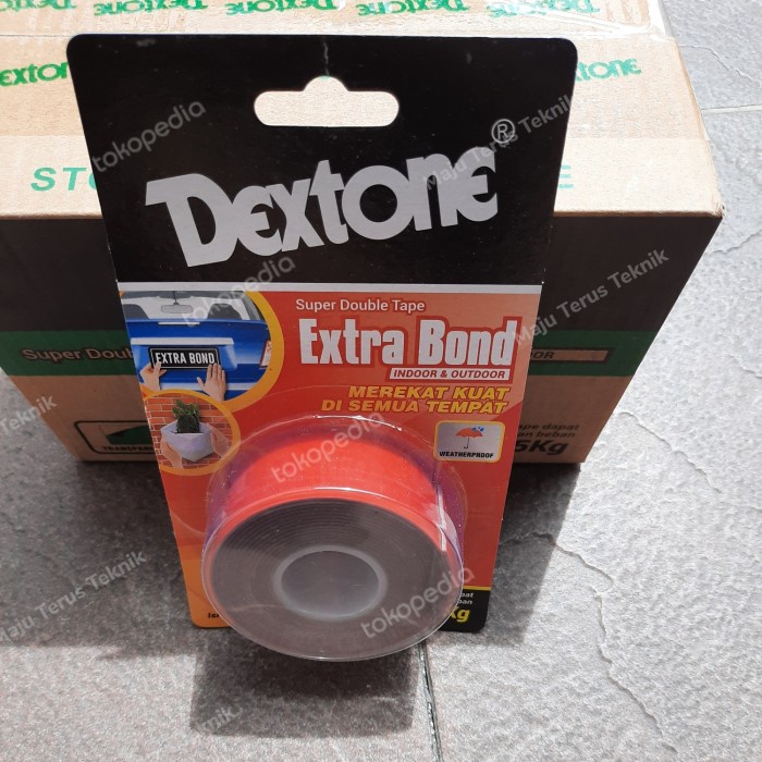 

Eklusif Double Tape Dextone Indoor Outdoor 25 Mm X 2 M Perekat Merekat Kuat Bagus