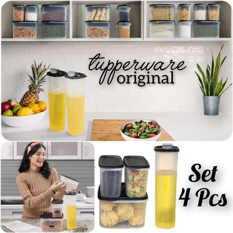 Tupperware Promo Wadah Bumbu Dapur Modern Tempat Minyak Makanan Kering
