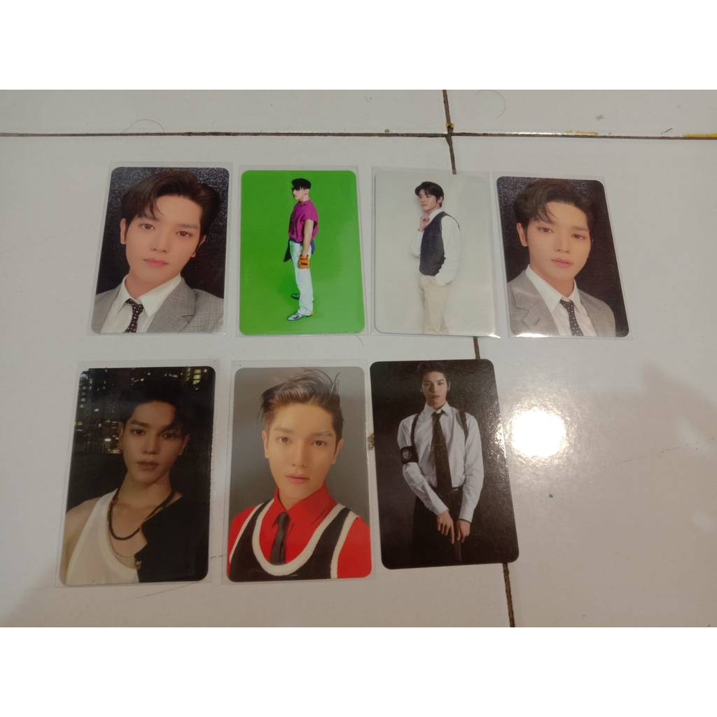 Photocard atau PC Taeyong Cawall, Taeyong ar clip sticker, Taeyong back to school, Taeyong AR Fanmee