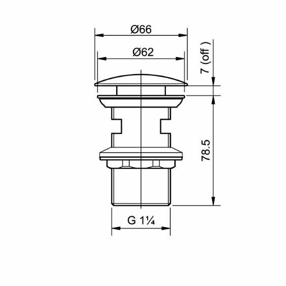 Afur Pencet Toto T6Jv6 Kamar Mandi