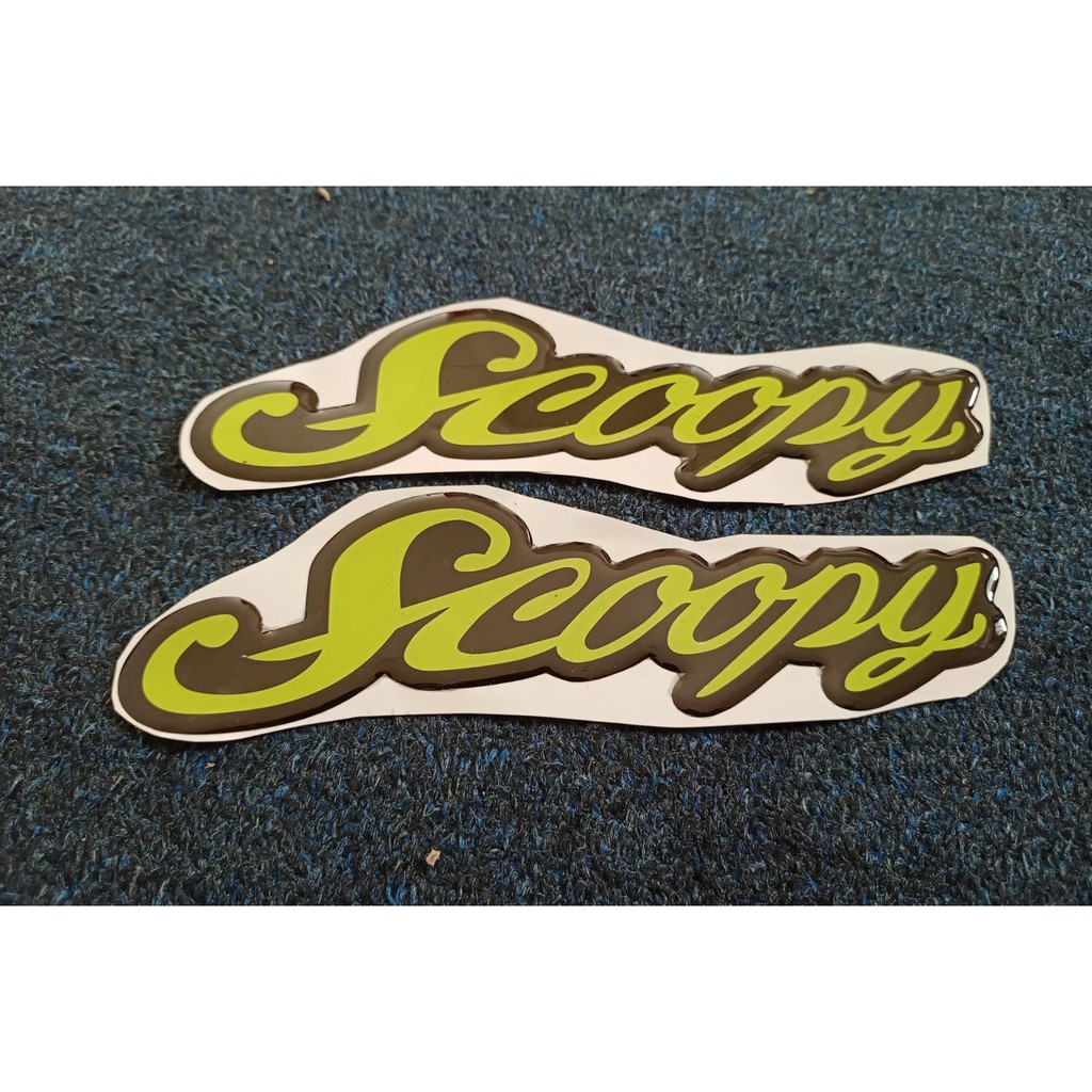 stiker striping emblem  logo scoopy