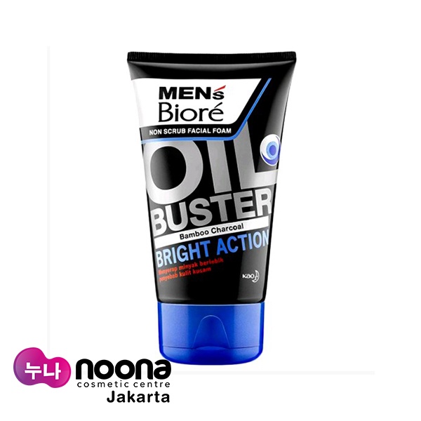 MEN'S BIORE TUBE BRIGHT ACTION FACIAL WASH 100GR