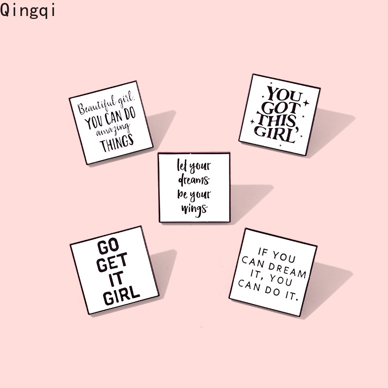 Bros Pin Enamel Desain You Got This Girl Untuk Aksesoris Kerah