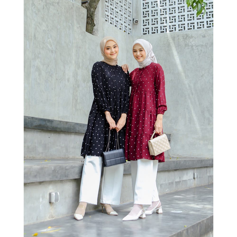 PROMO TUNIK MOTIF RAYON VISCOSE L, XL, XXL