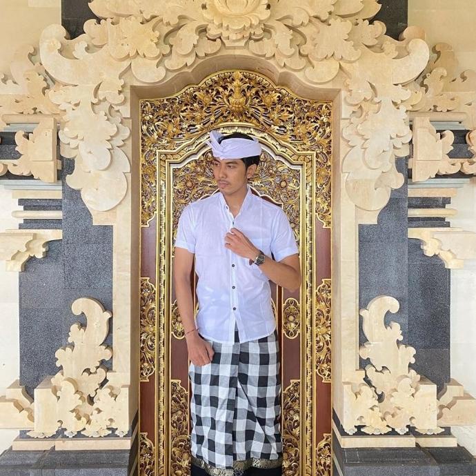 Promo Setelan Saput Poleng Kotak Catur Pakaian Adat Bali Pria