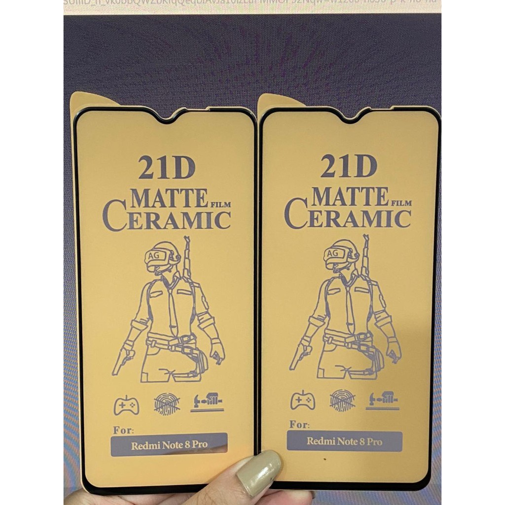 XIAOMI REDMI NOTE 8 PRO TEMPERED GLASS 21D Ceramic Matte Screen Guard Anti Radiasi Full Cover