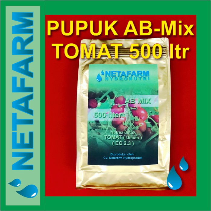 NETAFARM - Pupuk Nutrisi Hidroponik AB Mix u/ TOMAT ( 500 ltr )