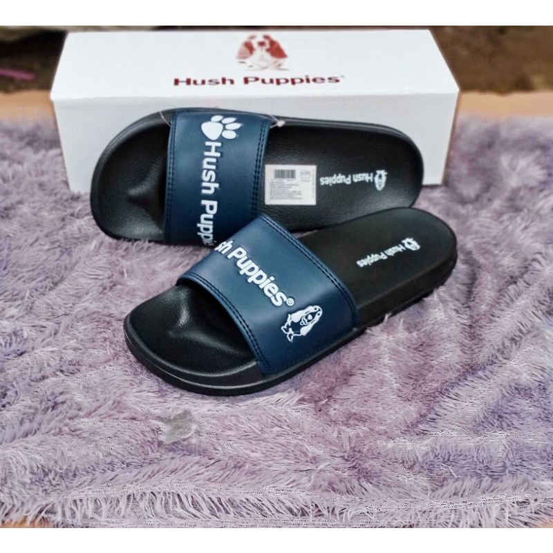 SANDAL HUSH PUPPIES -PERSITY -SANDAL - SANDAL SLOP -SANDAL PRIA -SANDAL WANITA -SANDAL SLOP PRIA -SANDAL SLOP WANITA -HUSH PUPPIES-Navi persity putih
