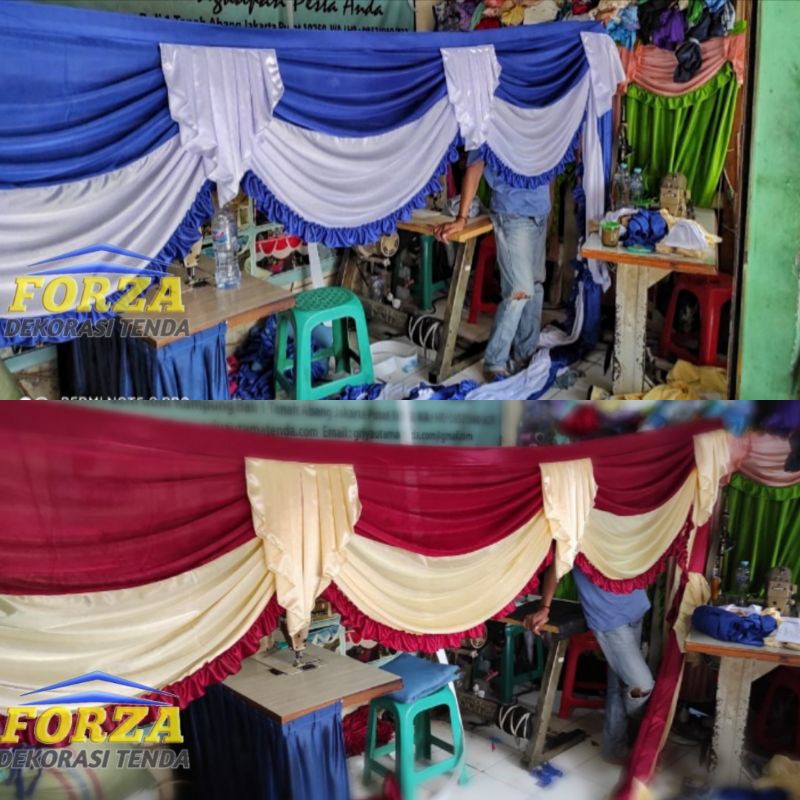 Rumbai Tenda Pesta / Poni Tenda Pesta - Forza Dekorasi Tenda