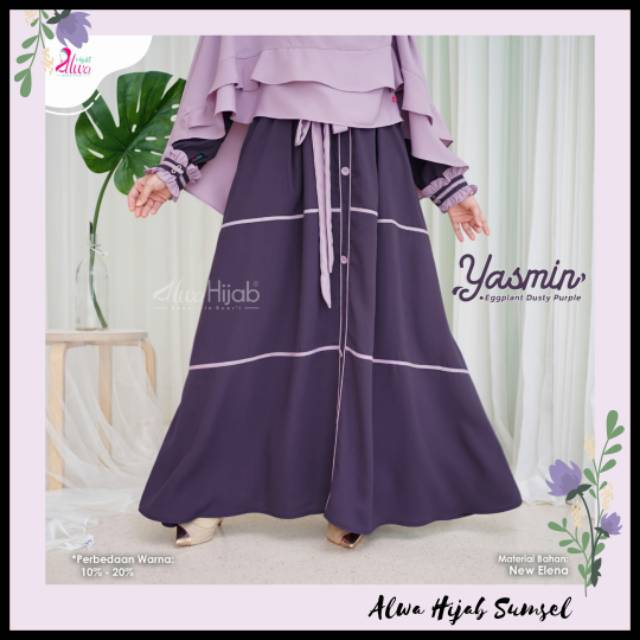 GAMIS YASMIN DUSTY PURPLE ALWA HIJAB