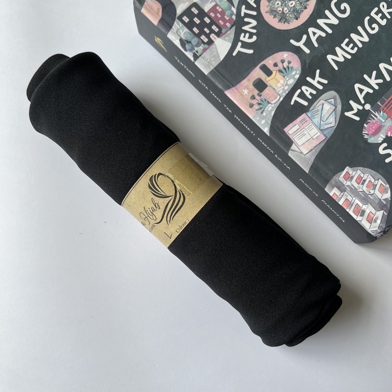 KHIMAR SYARI SEGI EMPAT INSTAN JUMBO BOLAK BALIK-black