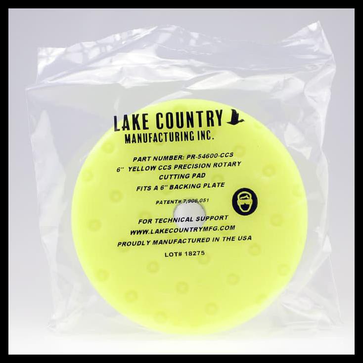 

Lake Country Tipe CCS Yellow Cutting Foam Pad 6 inch