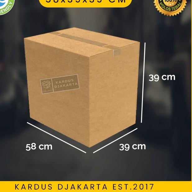 

KARDUS / KARTON BOX BESAR POLOS Uk. 58x39x39 CM