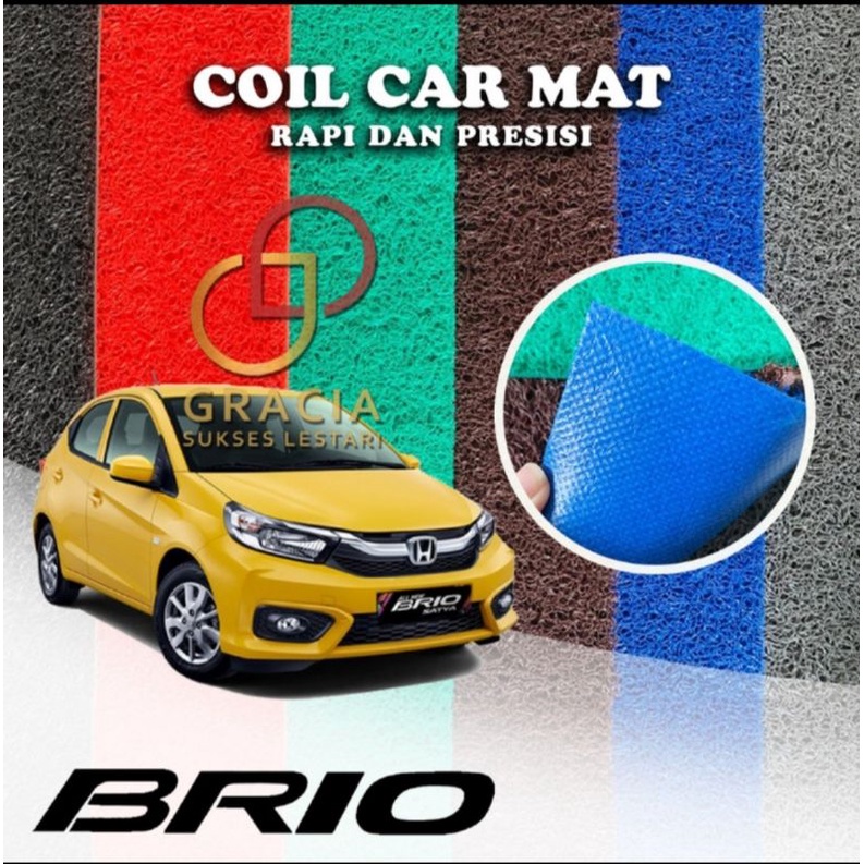 Karpet Mobil Premium Honda Brio Mie Bihun 1 Warna