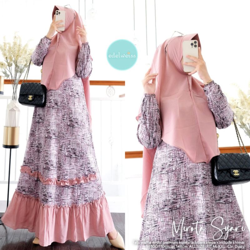 MIROTA SYARI GAMIS INCLUDE KHIMAR BY EDELWEIS