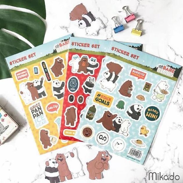 

We Bare Bears Sticker Sheet / Sticker - General