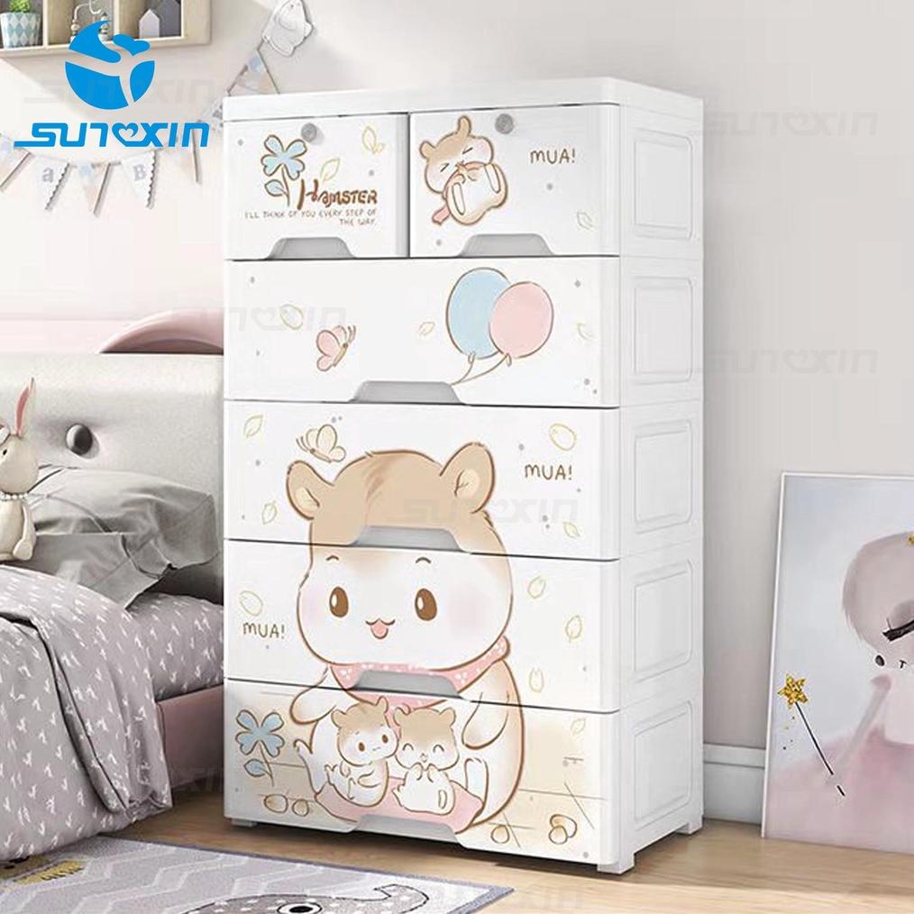 SUNXIN - PLASTIC STORAGE CABINET ,LEMARI / LACI PLASTIK 5 SUSUN , LEMARI BAJU TERMURAH.,.,.,..,