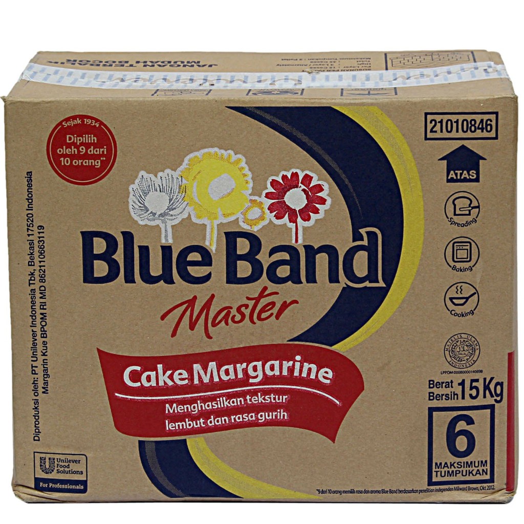 

Bahan Keh Mentega Blueband Master repack 500 gram
