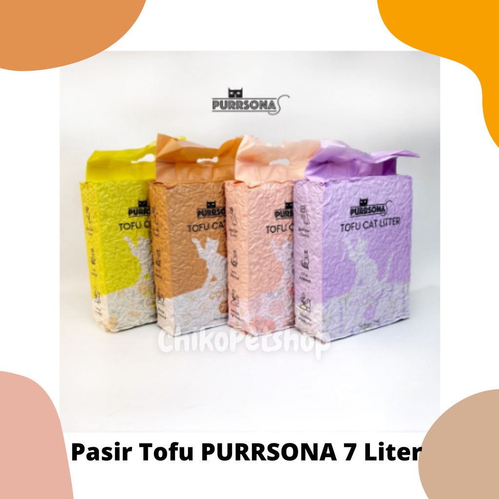 Pasir Tofu Purrsona Premium Tofu Cat Litter - PASIR TOFU PURSONA 7 Lt