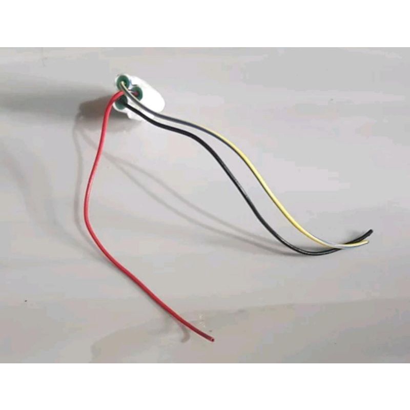 soket konektor headlamp stoplamp  lampu depan belakang led dlc spull male pin 3 kabel original yamah
