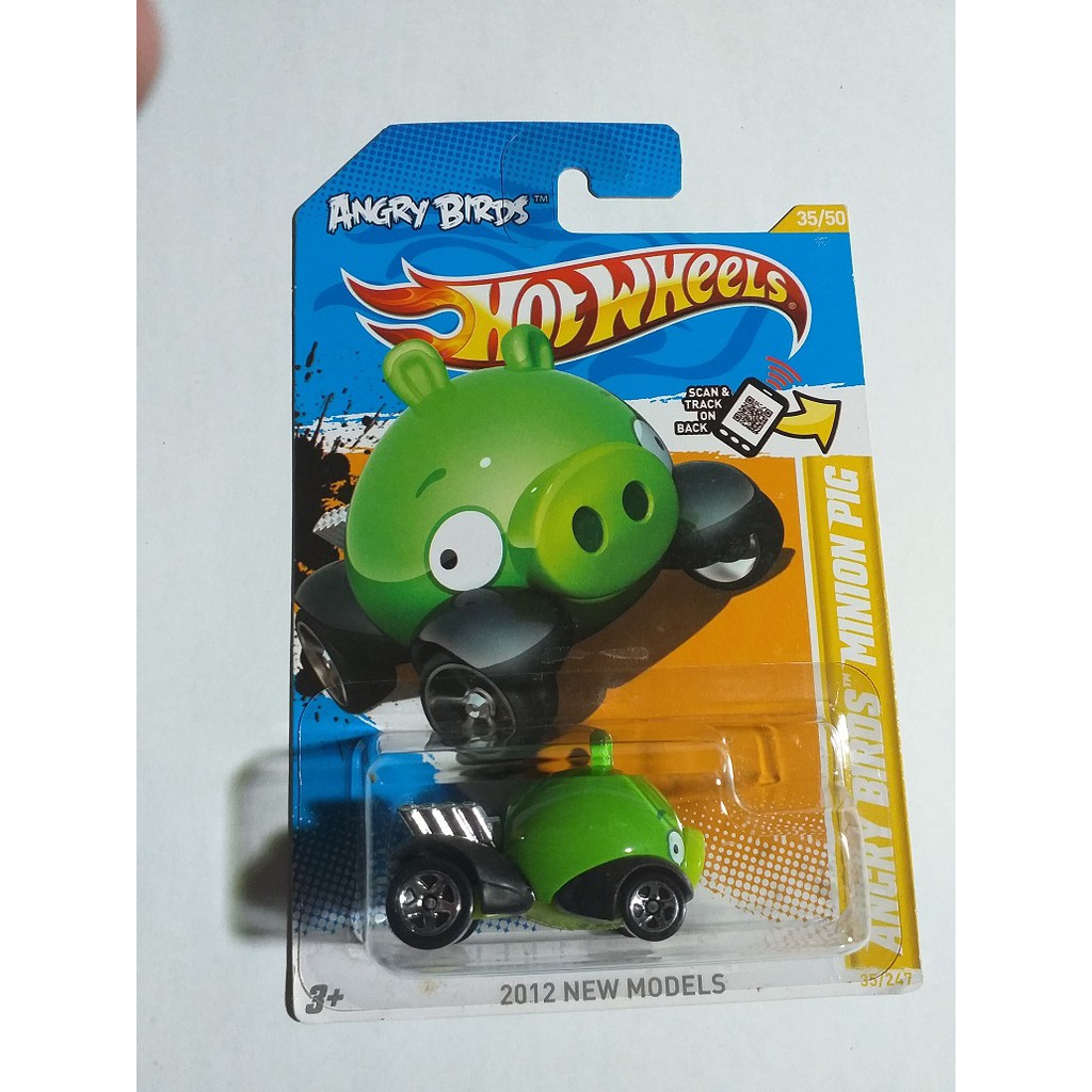 HOT WHEELS ANGRY BIRDS MINION PIG CARD KUNING