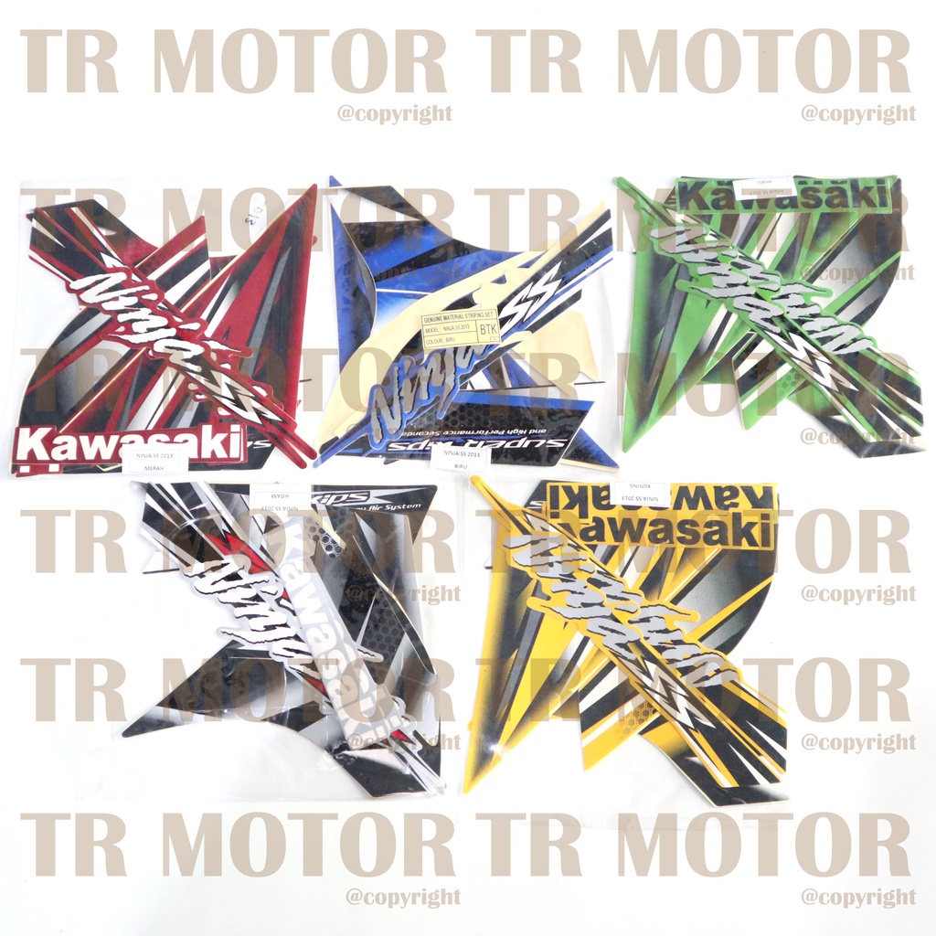 Stiker Motor Ninja SS 2013 Sticker Striping Lis Full Set Motor