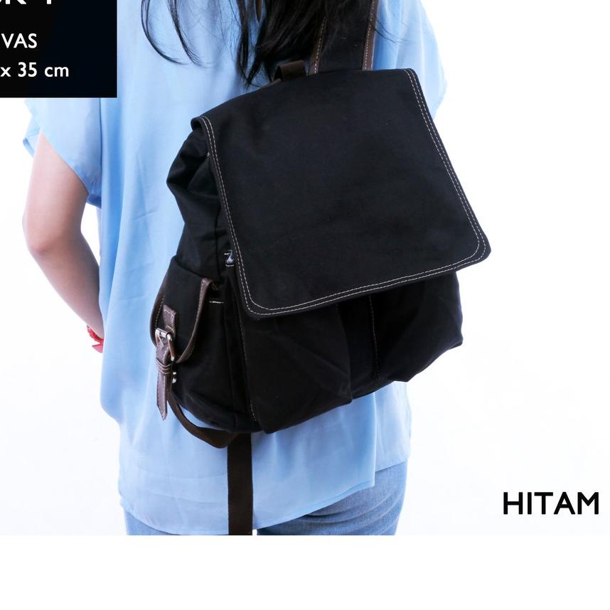 Ransel Kanvas Sekolah ESCORTBAGS Tas Ransel Batam Wanita Cantik Import FYG1109 2021