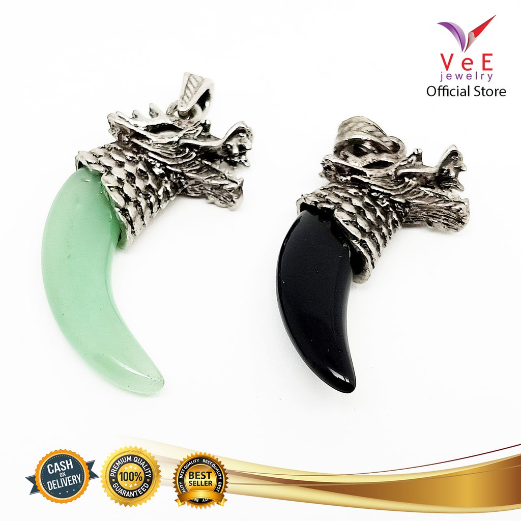 Liontin Batu Giok Burma Asli - VeE Liontin Kesehatan Anti Virus