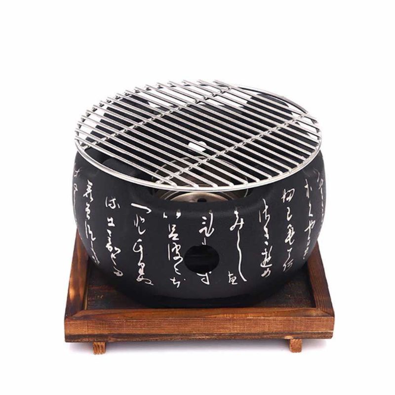 Alat Panggang Praktis Portable Grill Hibachi Bulat