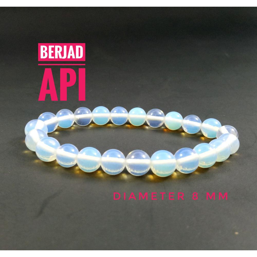 Gelang Batu Berjad Api Diameter 8 Mm Top Quality Best Seller