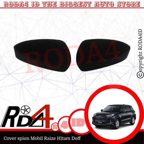 Cover Spion Mobil Raize Rocky 2021 Mirror Cover Hitam Doff