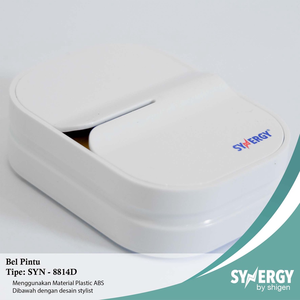 Bel Pintu/DoorBell Wireless SYNERGY by Shigen Tanpa Kabel SYN-8814D/DC