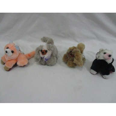 Boneka Gantungan Kunci Anjing &amp; Kucing Berbulu Lucu Murmer