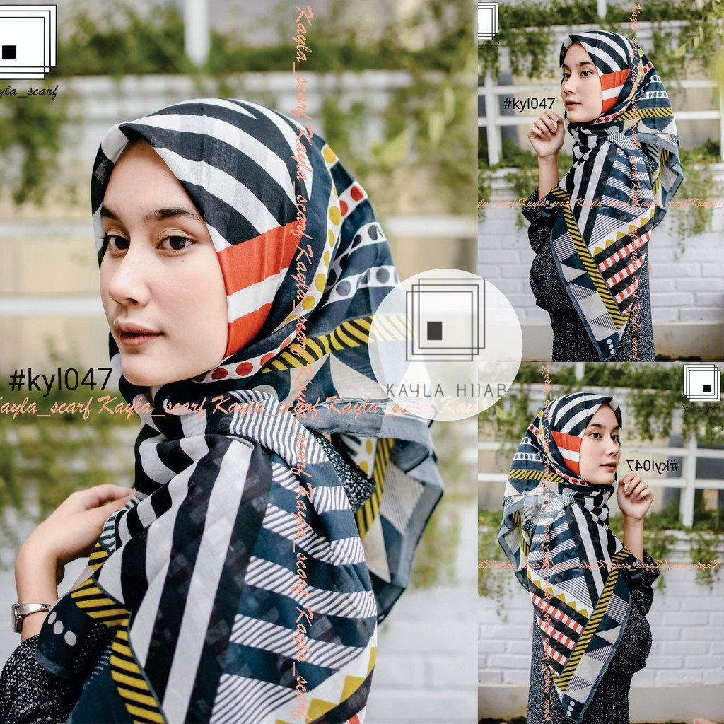 Hijab Segi Empat Deenay KW Kayla Motif K 047