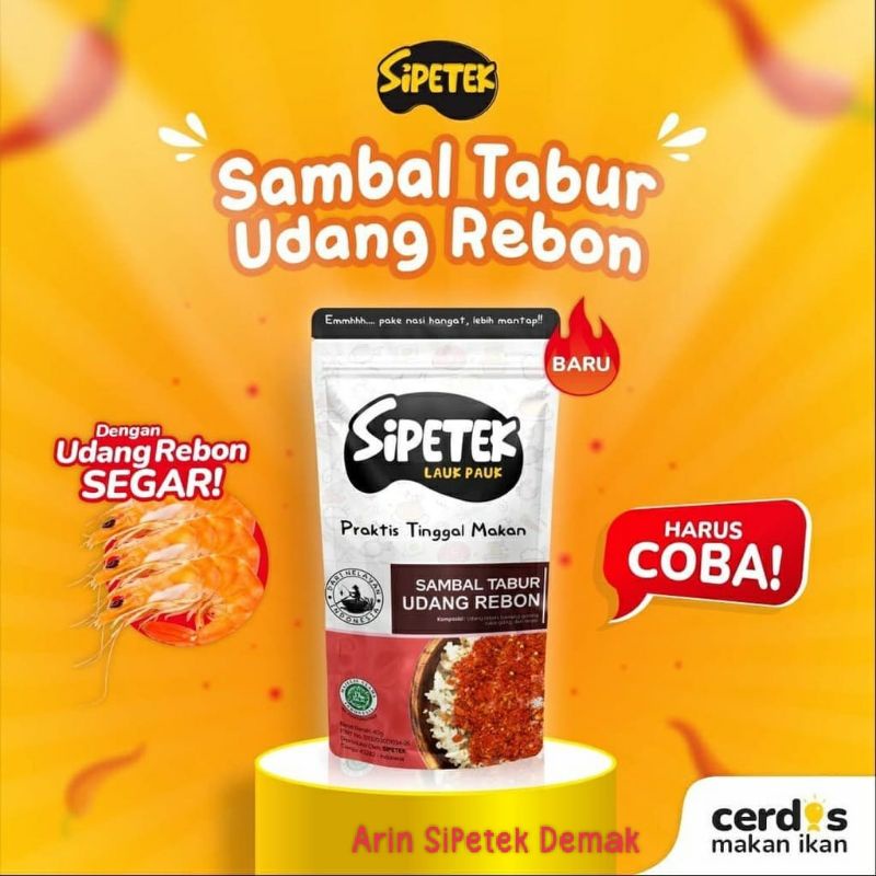 

Sipetek Sambal Tabur Udang Rebon