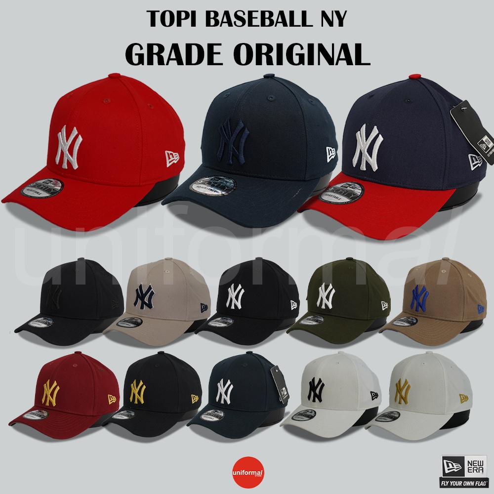 Topi Grade ORIGINAL Baseball Hat NY Boston Red Sox, Topi Bisbol Basket Tim MLB NBA Cap Pria Dewasa Ori Distro NYC, YN NY New York Yankees Ori Premium Murah Import 100% Anak Laki Wanita Unisex Bordir Polos New Era 9Forty Bassball Besball Basball Basseball