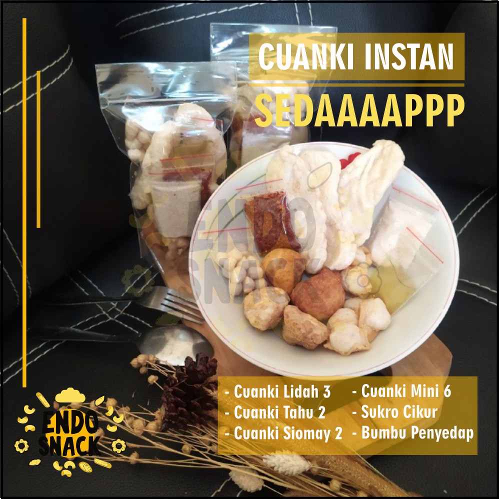 Cuanki Instan Lengkap dengan Bumbu Cuanki Lidah, Cuanki Mini, Cuanki Tahu, Sukro Cikur, Siomay