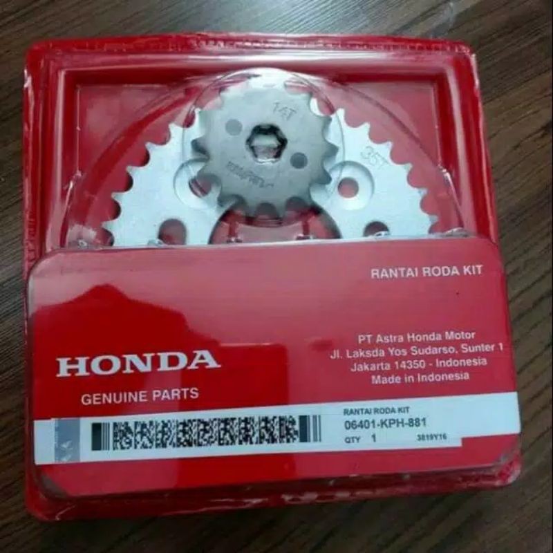 gear set gir set supra x 125 karisma kirana KPH