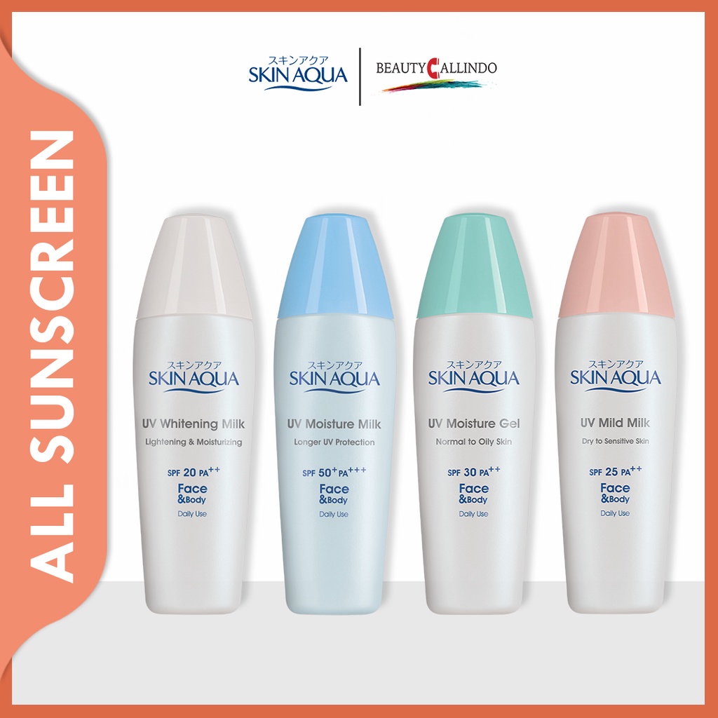 Skin Aqua Sunscreen Series Sunblock Tabir Surya