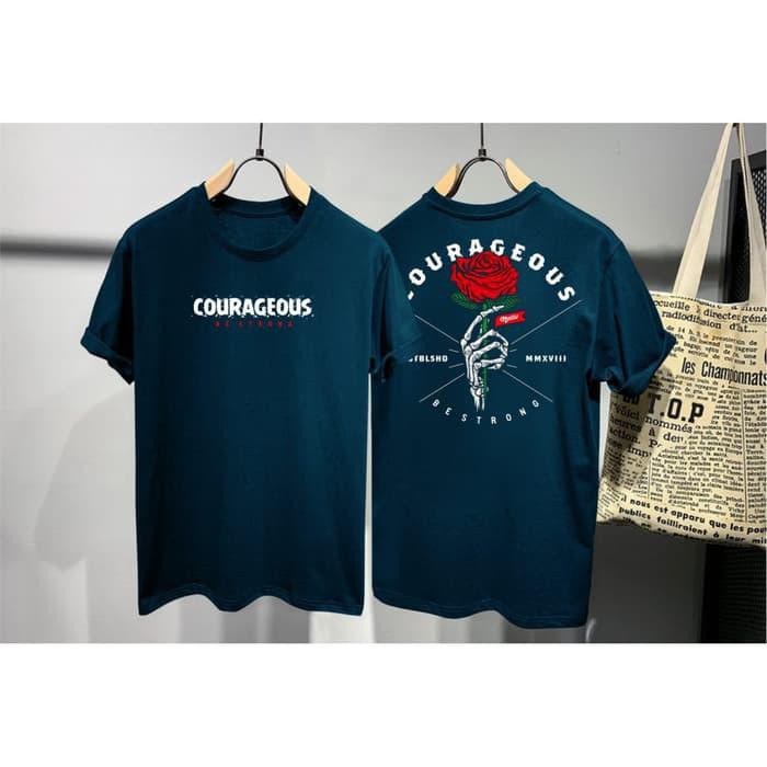 Kaos Distro Pria Mawar Merah DB Atasan Pria T-shirt Pria