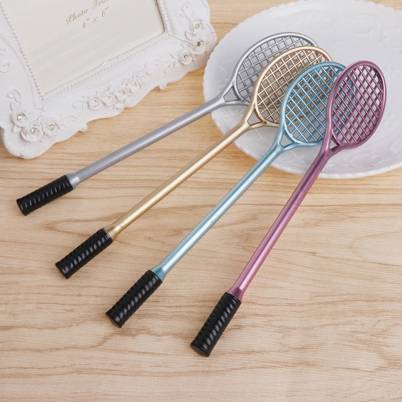 Wili❃ Mini Badminton Racket Slime Form Crystal Soil Kit Play With Slime Gel Pen